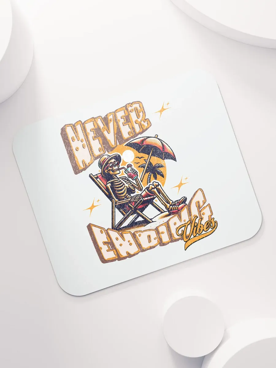 Never Ending Vibes Skeleton Tropical Mouse Pad product image (5)