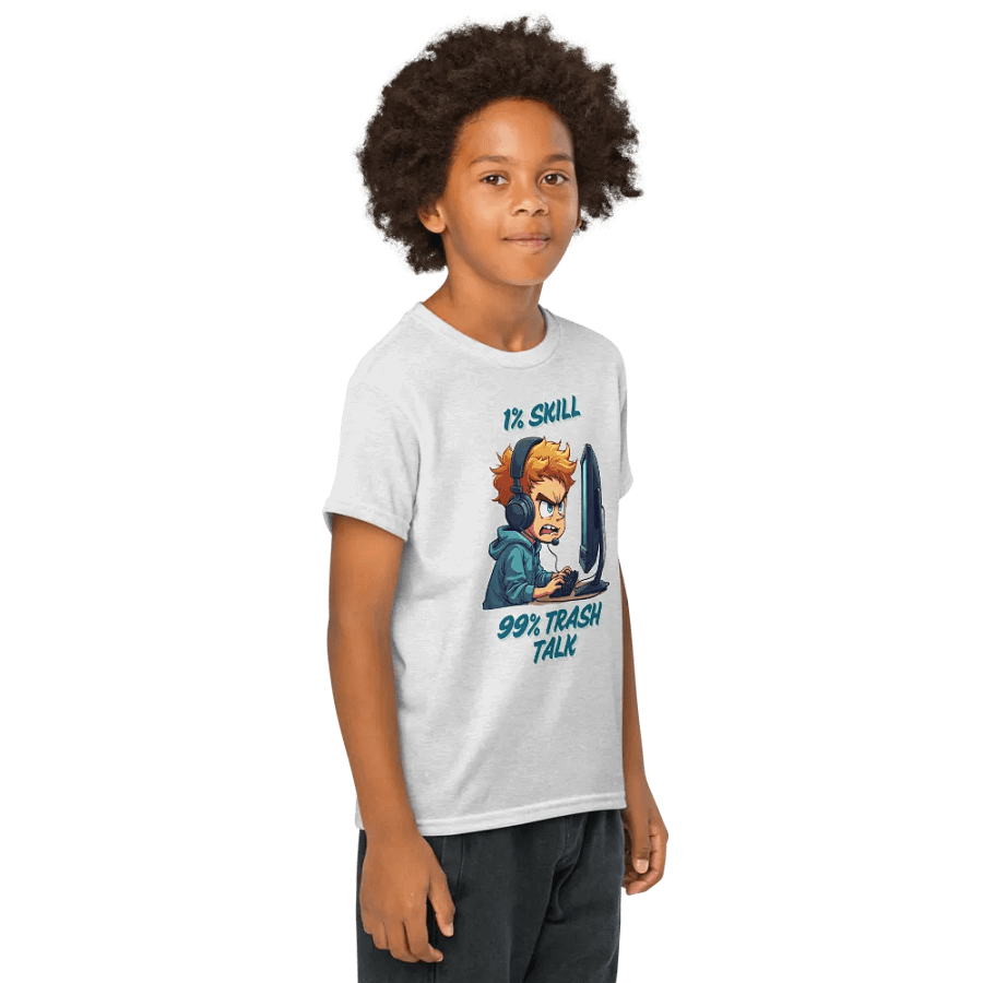 1% Skill, 99% Trash Talk Youth Sports Tee product image (69)