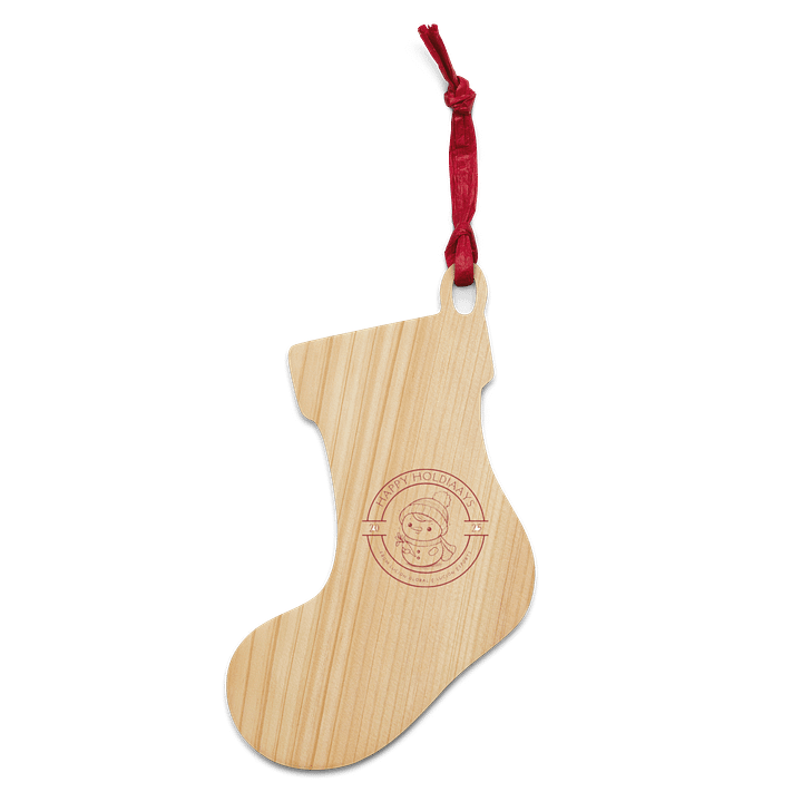 Cheerful Winter Emblem Wooden Ornaments product image (5)