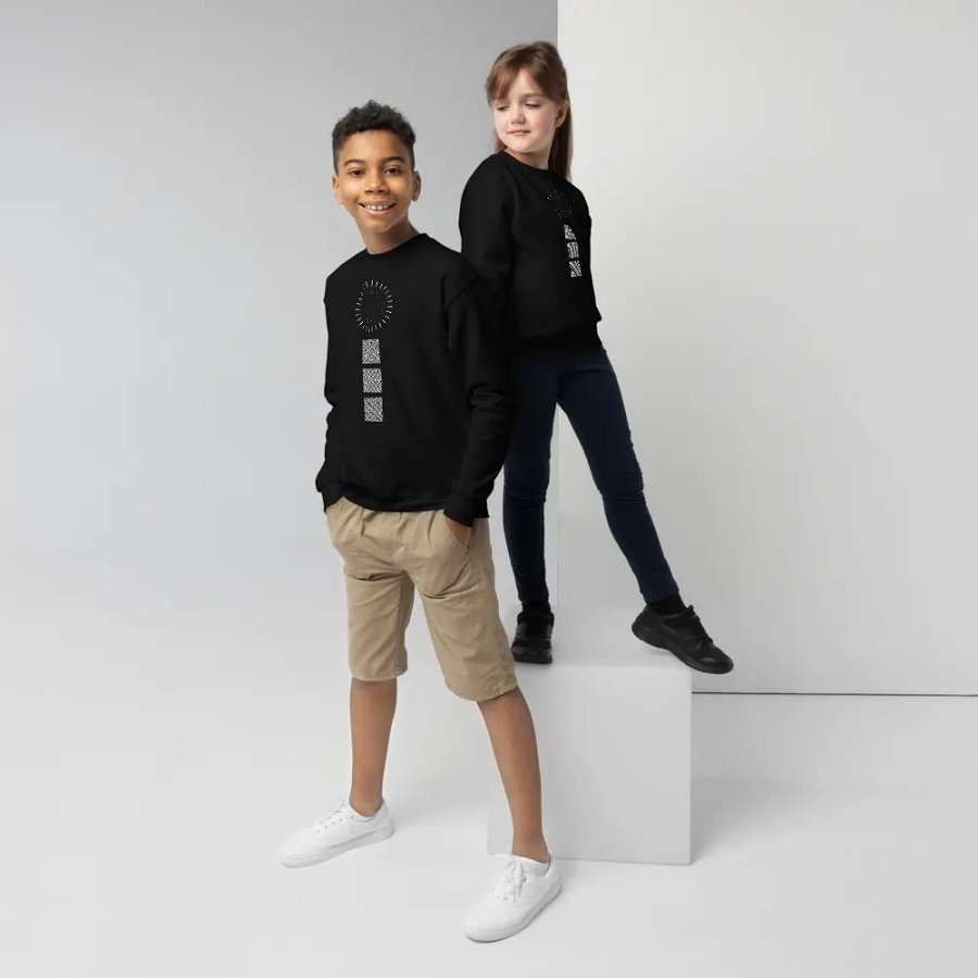 Squares and Circle Youth Sweatshirt product image (6)