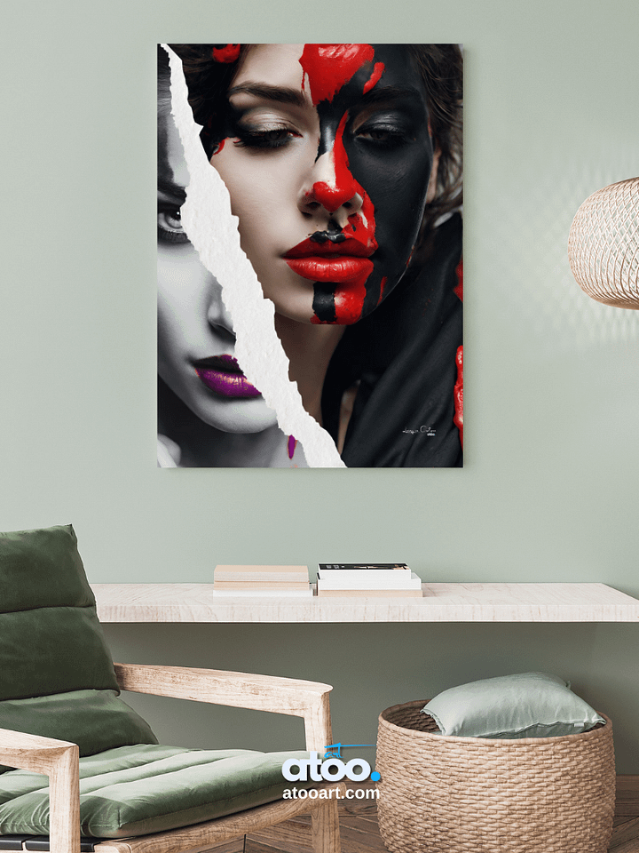 Living in Colors | Red, purple and beyond... | Collage Wall Art product image (2)