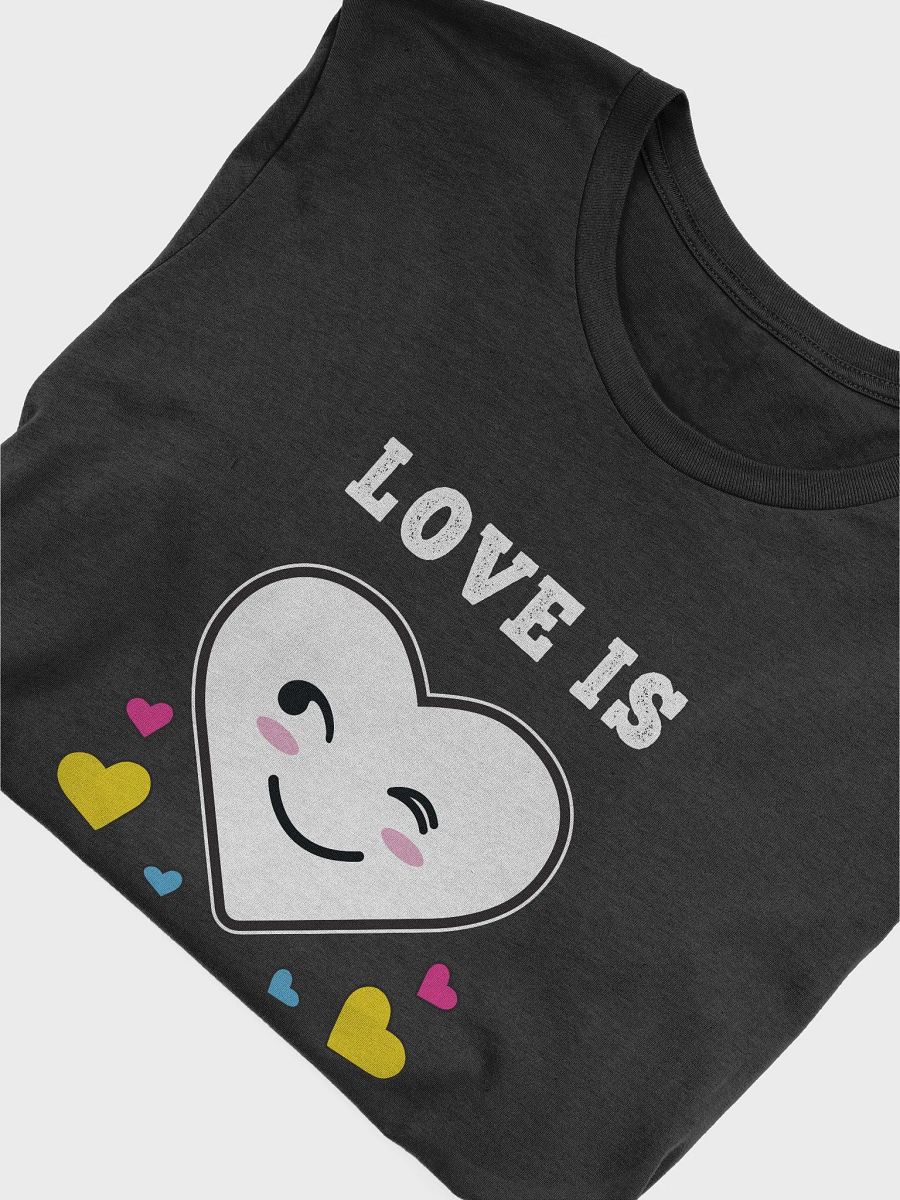 Heart Face Love Is Love LGBTQ Pansexual Pride T-Shirt product image (4)
