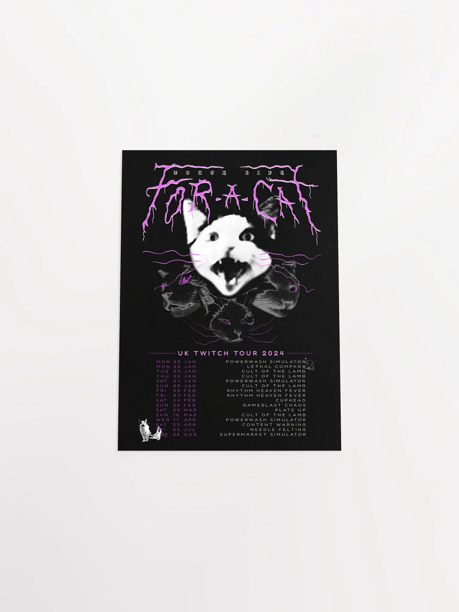 Tough Life for a Cat - Twitch 2024 Tour Poster! product image (7)