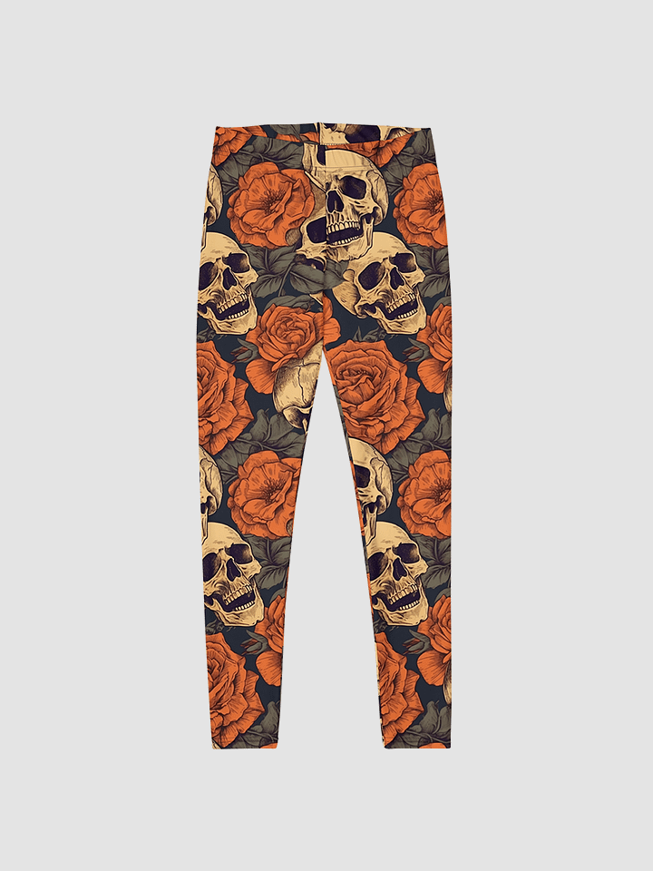 All-Over Rose Skull Leggings product image (2)