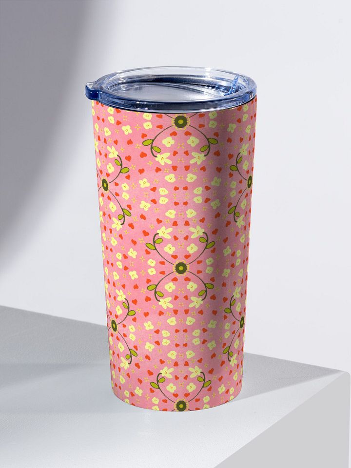 Hearts and Flowers Pink Tumbler product image (2)