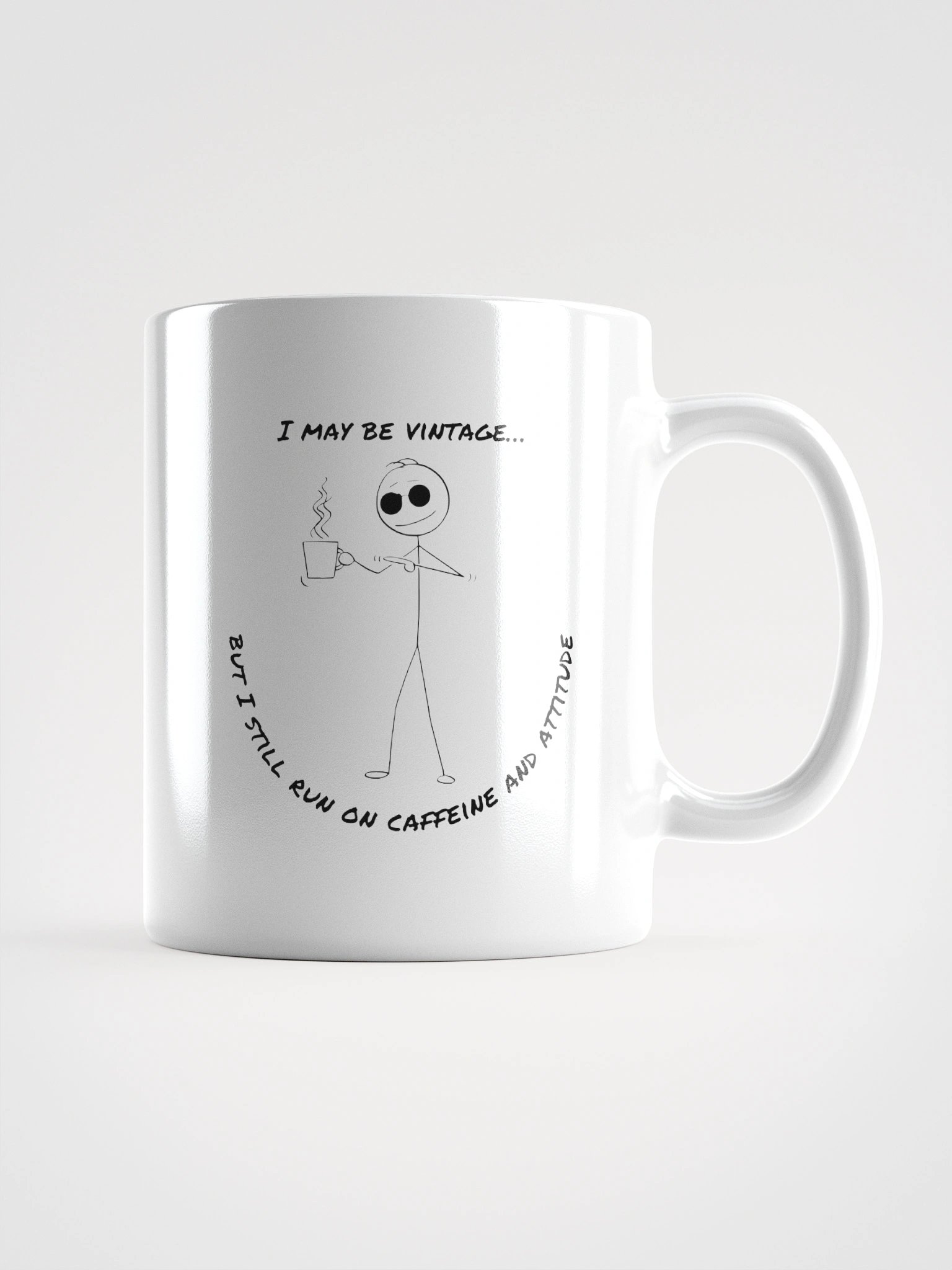 Vintage Fuel: Caffeine & Attitude Mug product image (1)