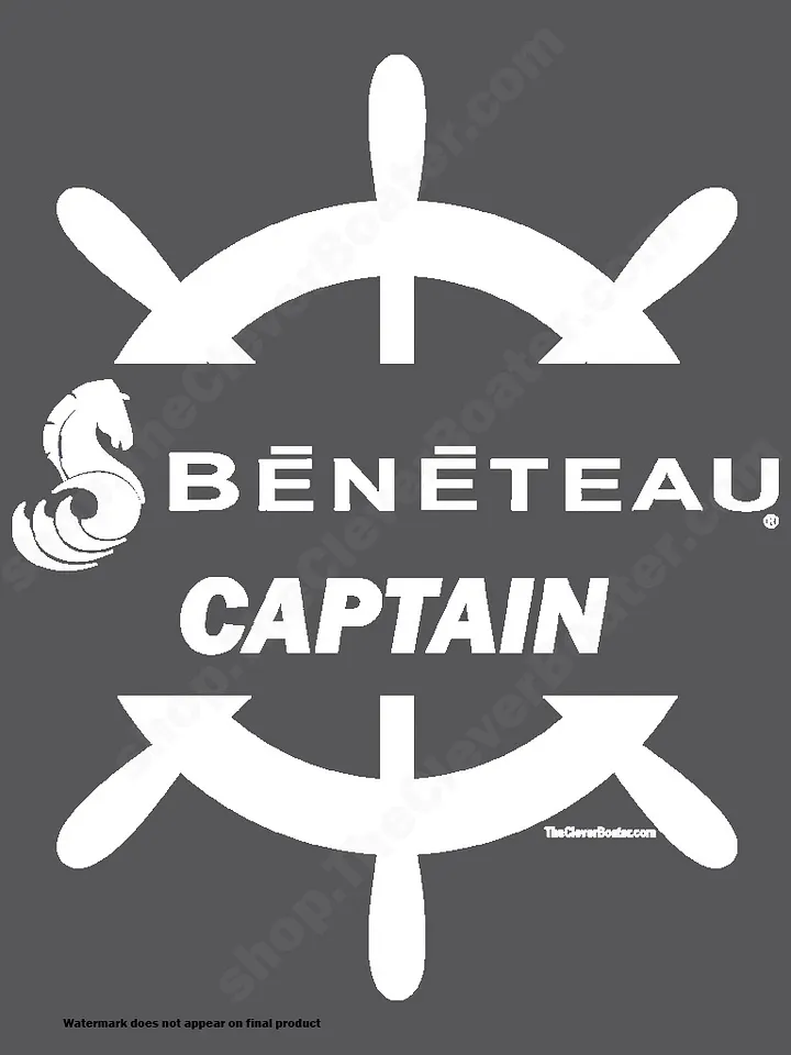 Beneteau Captain - T-Shirt - Dark Shirt w/White Logo product image (2)