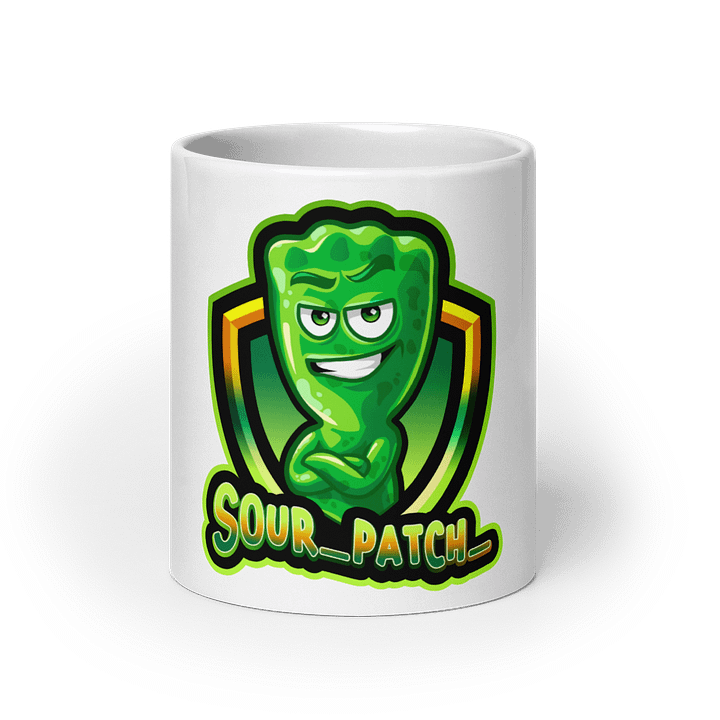 White cup with logo product image (7)