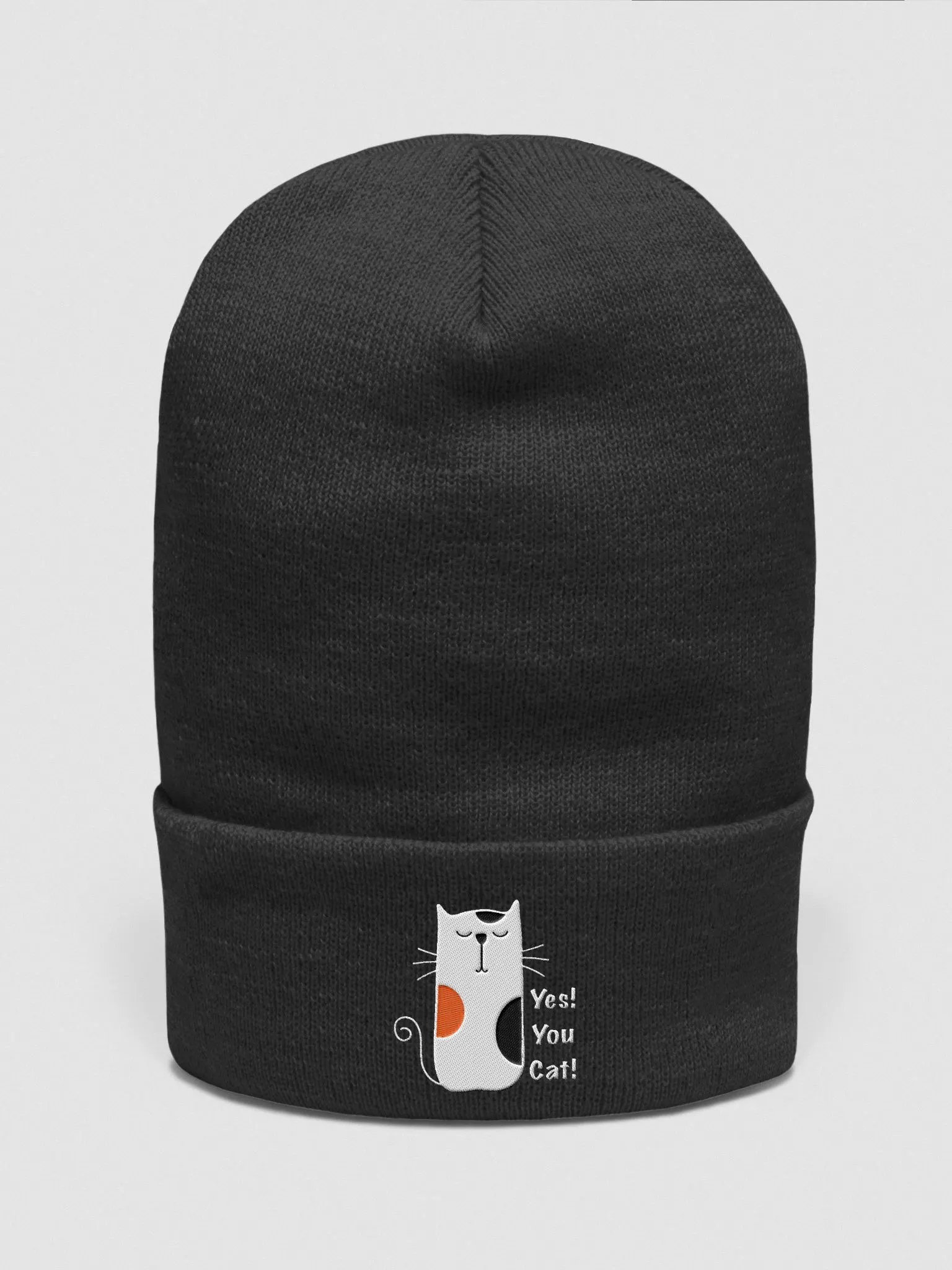 Yes! You Cat! Logo embroidered beanie product image (2)