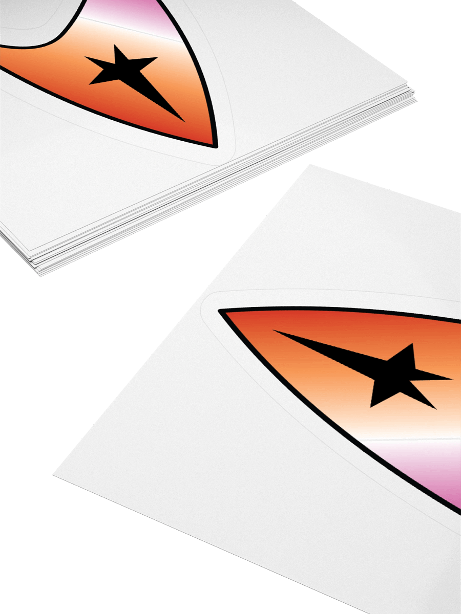 Lesbian Pride Gradient Starfleet Sticker product image (12)