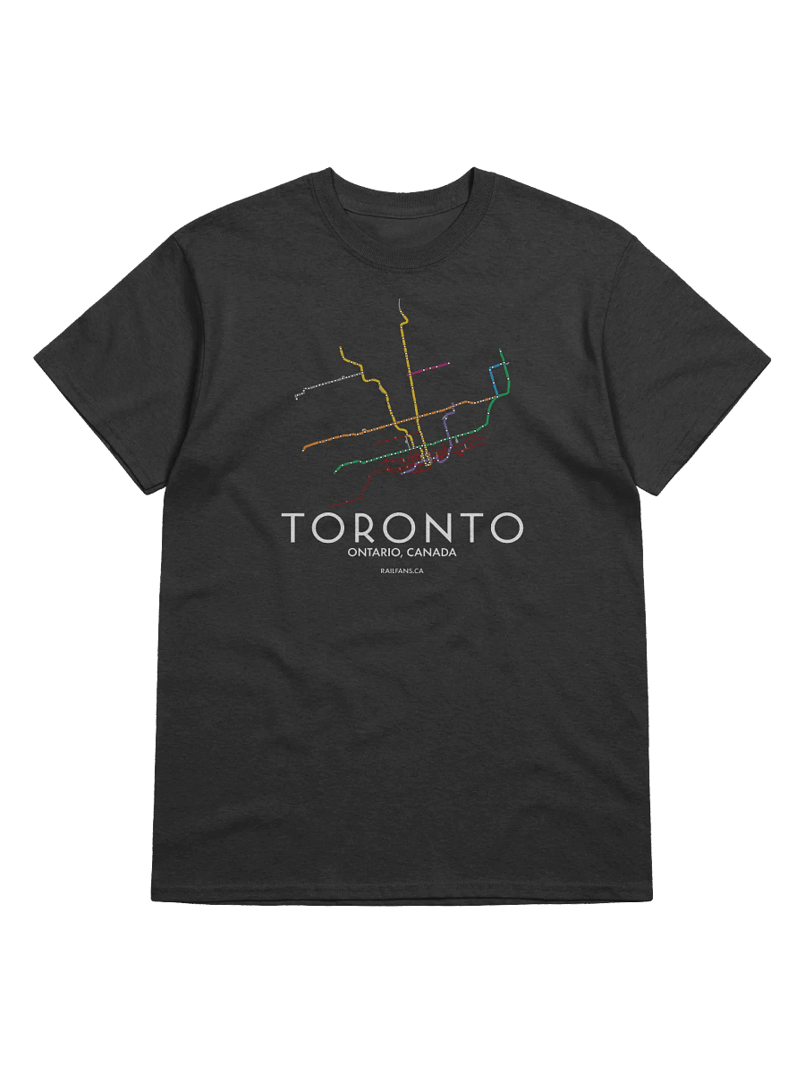 The Rail Fans Canada Map T-Shirt - Toronto product image (1)