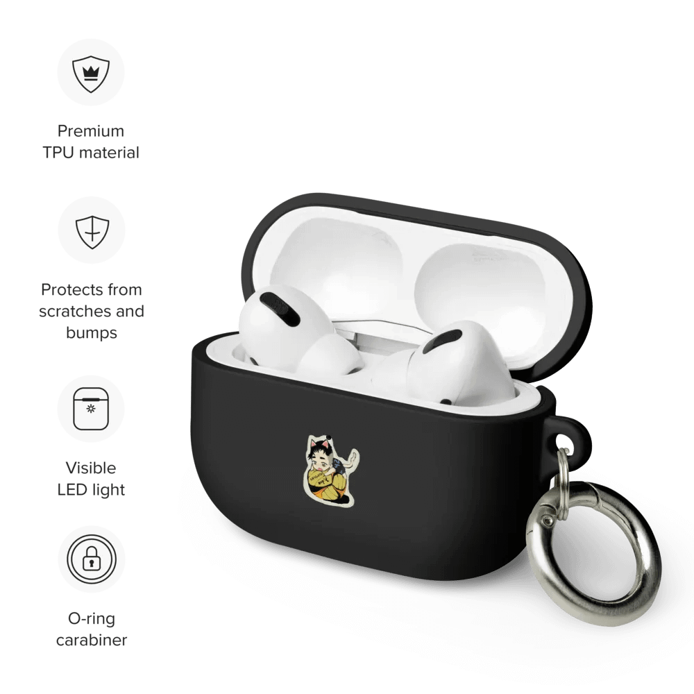 Arigato Neko Volleyball Airpod Case product image (1)