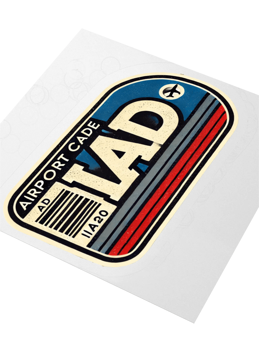 IAD Airport Code Sticker product image (5)