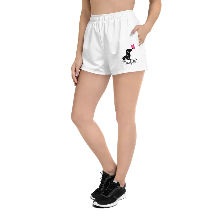 Maddy V Butterfly Puppy Athletic Shorts product image (1)