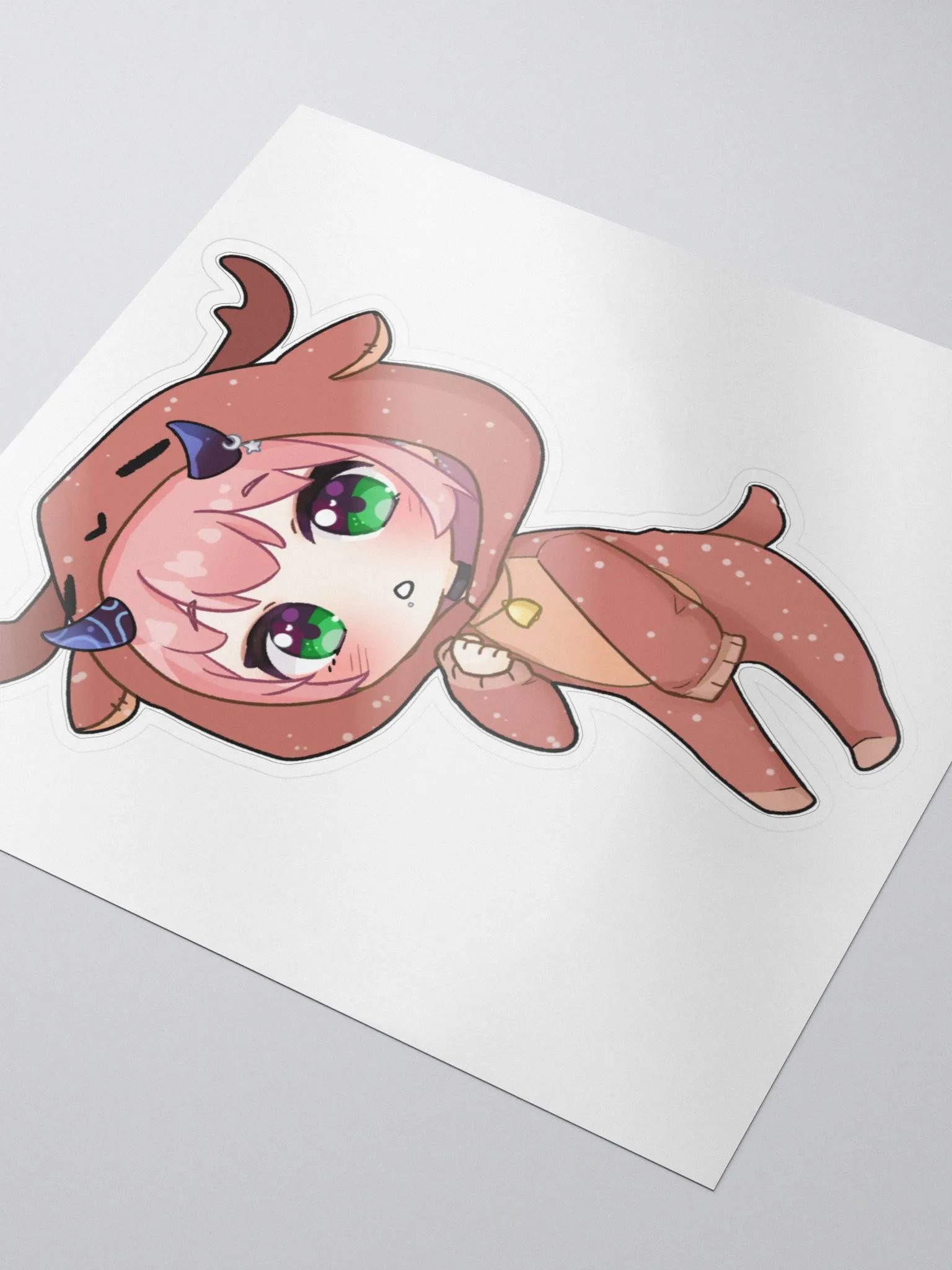 Deer with horns sticky product image (3)