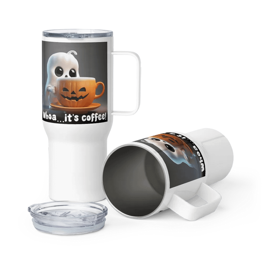 Spooky Coffee Ghost Travel Mug product image (6)