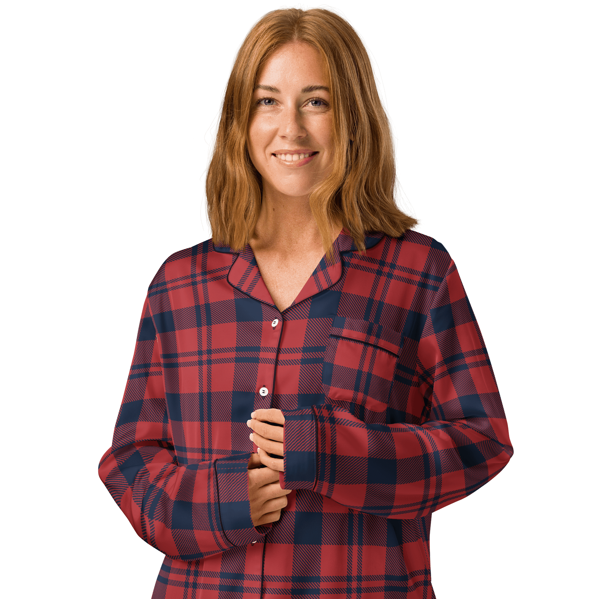 Chic Tartan Dream Women's Pajama Top product image (4)