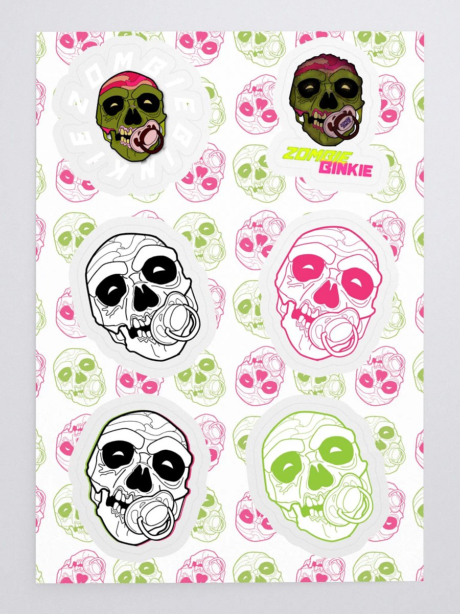 Zombie Binkie Sticker Sheet product image (1)
