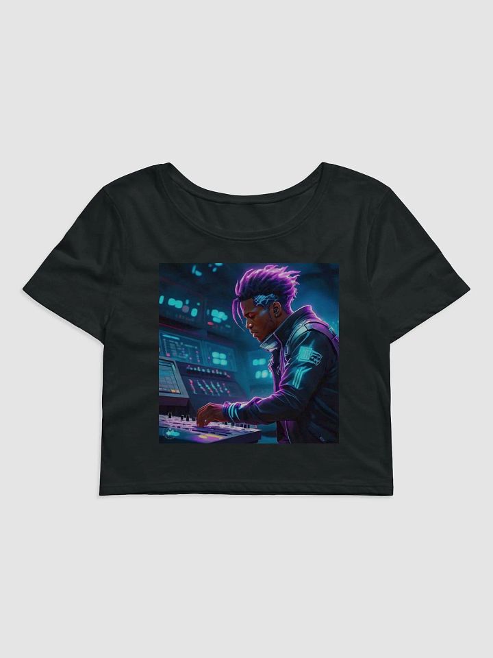 Neon Glow Cyberpunk Crop Tee product image (1)
