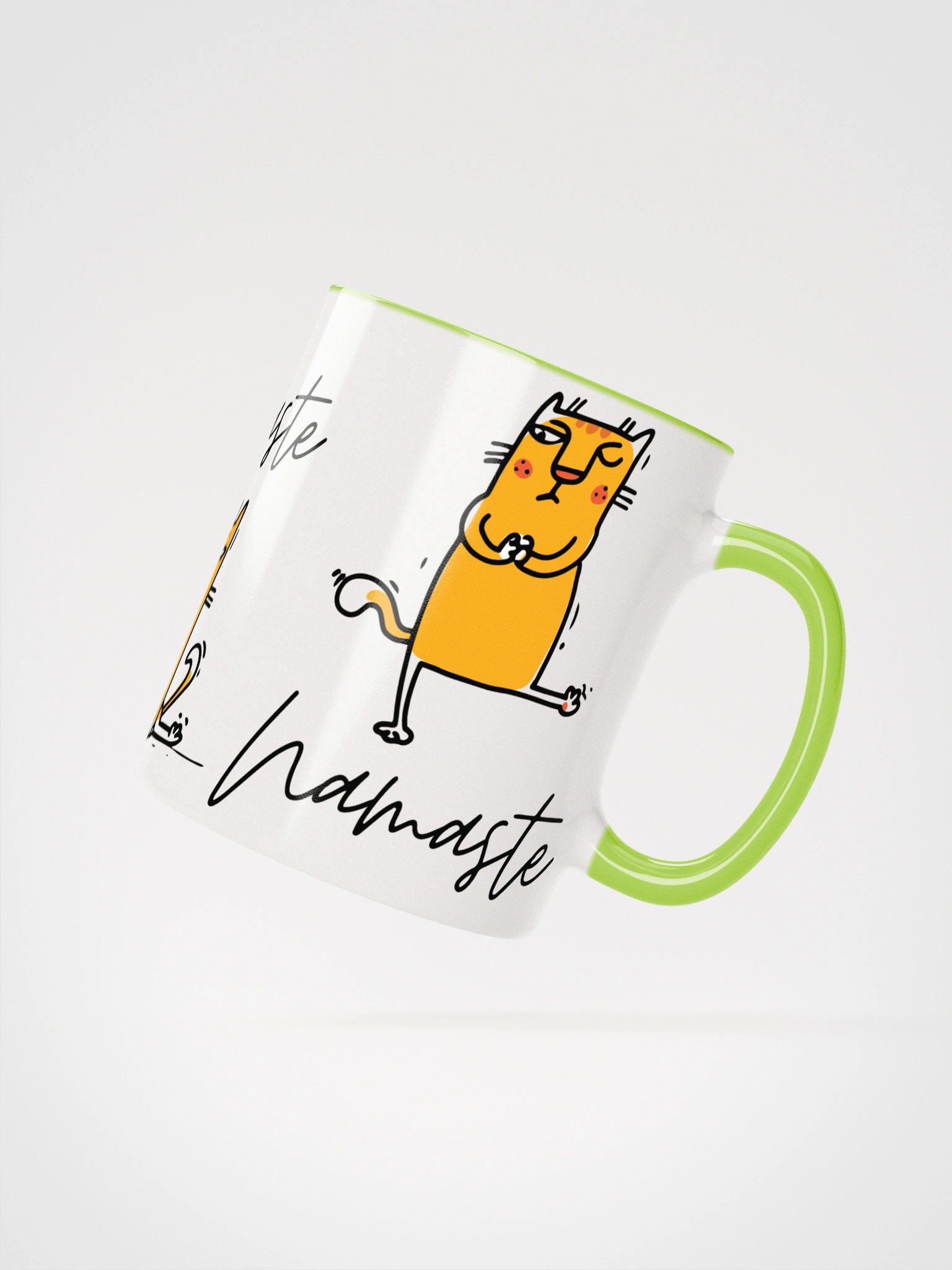 Namaste Funny Yoga Cat Ceramic Mug product image (8)