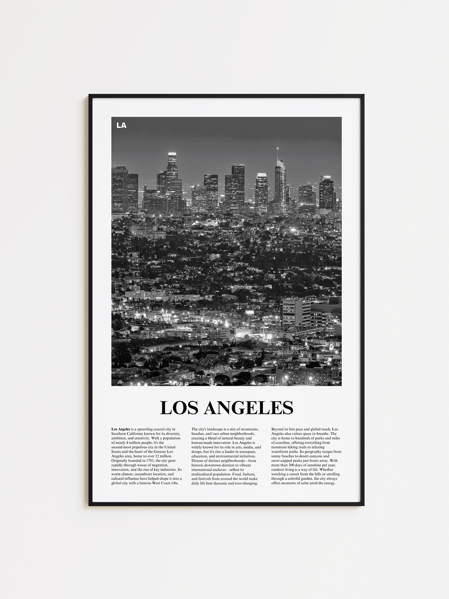 Los Angeles 01 Newspaper Poster product image (1)
