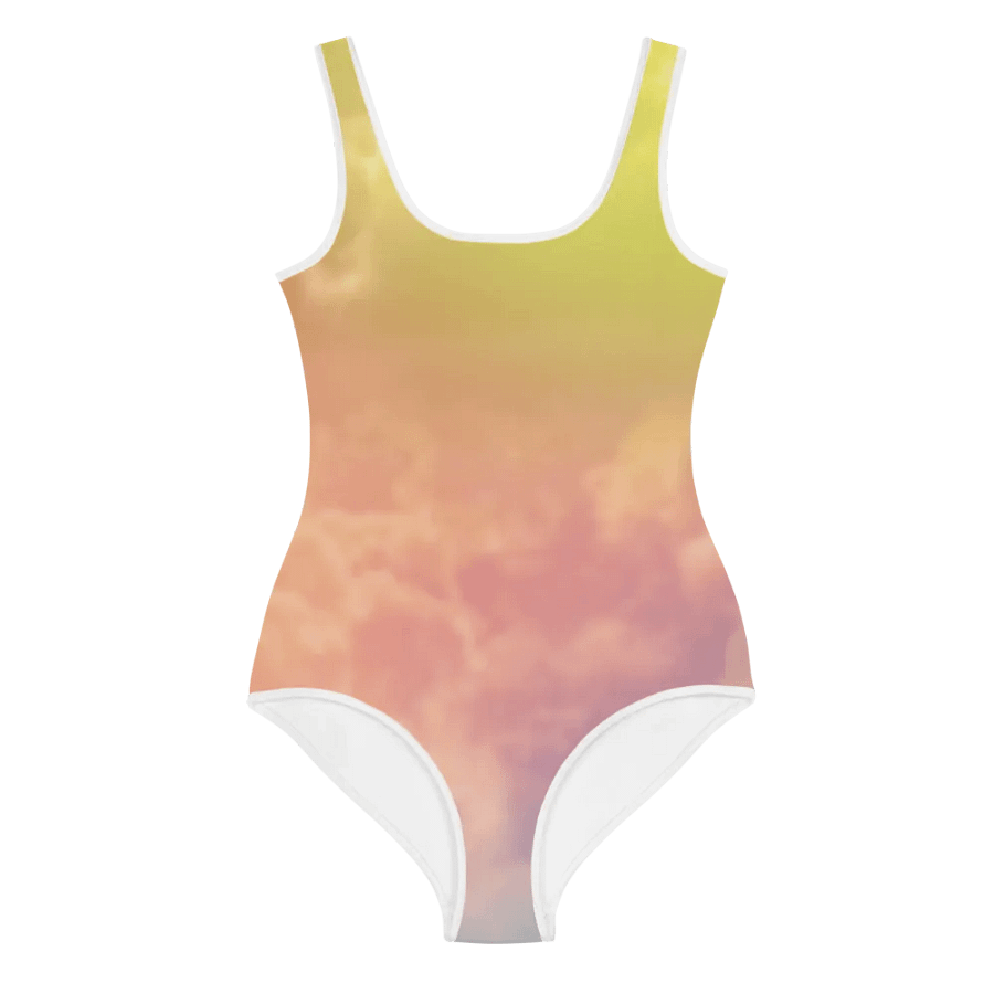 Blur cloud rainbow Design Youth One Piece Swimsuit - V12 product image (1)