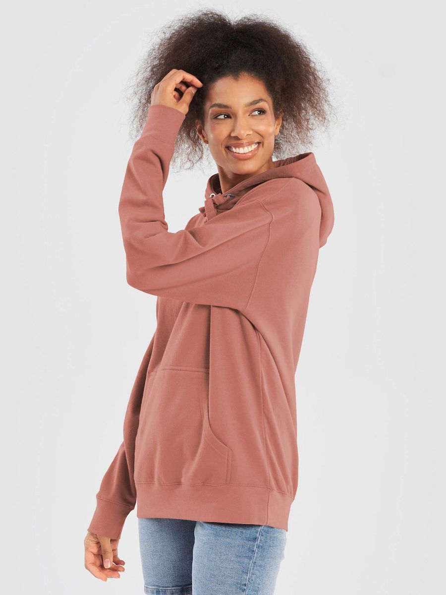 Plain Color Dusty Rose Hoodie product image (2)