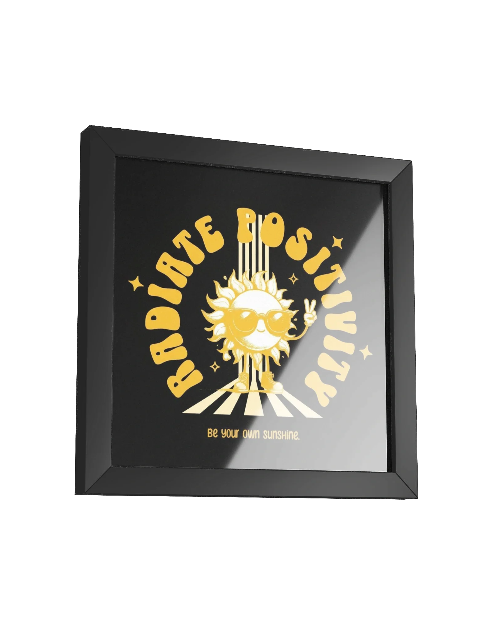 Retro Sun Radiance Framed Poster product image (13)