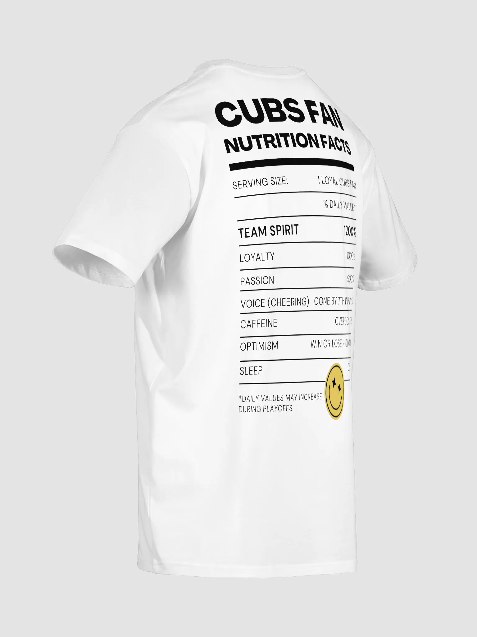 CUBS FAN NUTRITION FACTS product image (6)