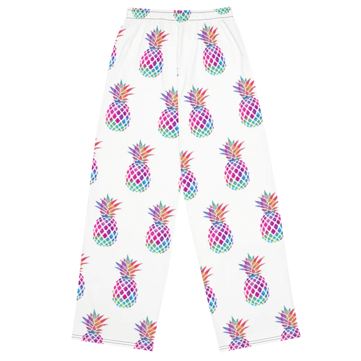 Chromatic Chaotic Pineapple Unisex Wide-Leg Pants product image (1)