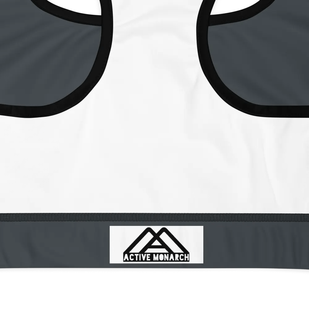 Slate Gray Padded Sports Bra product image (7)