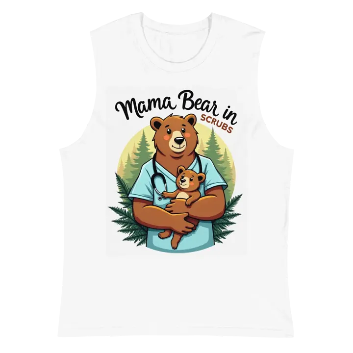 Mama Bear in Scrubs Muscle Tank product image (2)