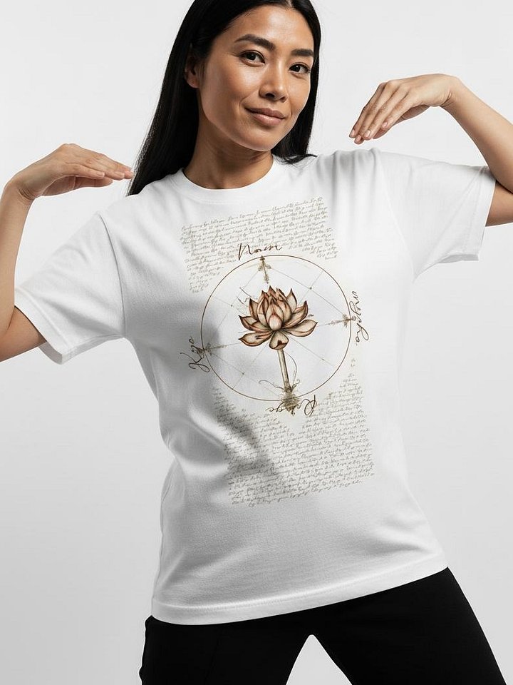 Nam Myoho Renge Kyo: Lotus da Vinci Heavyweight T-Shirt product image (1)