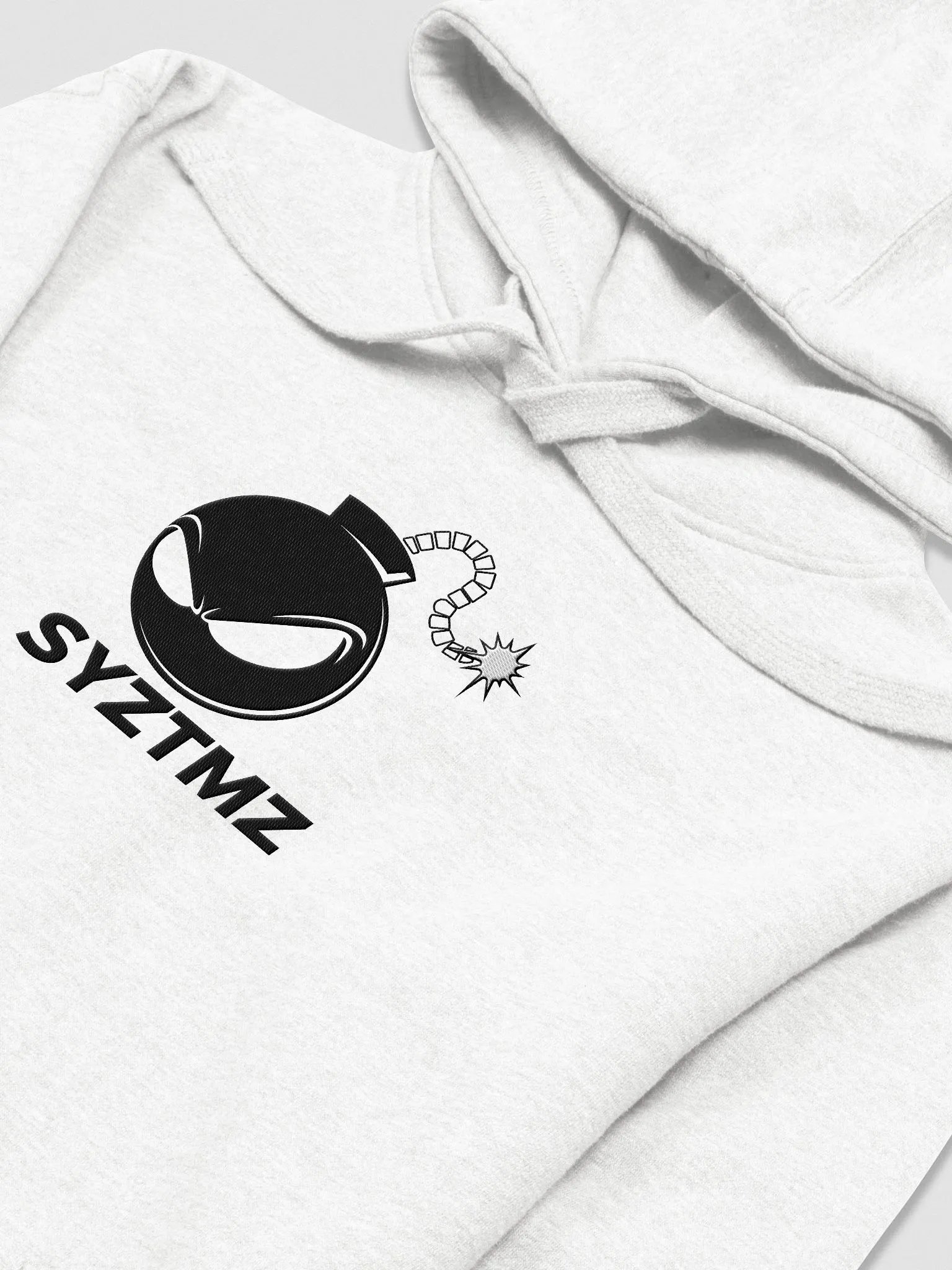 Syztmz Embroidered Black Logo Hoodie product image (43)