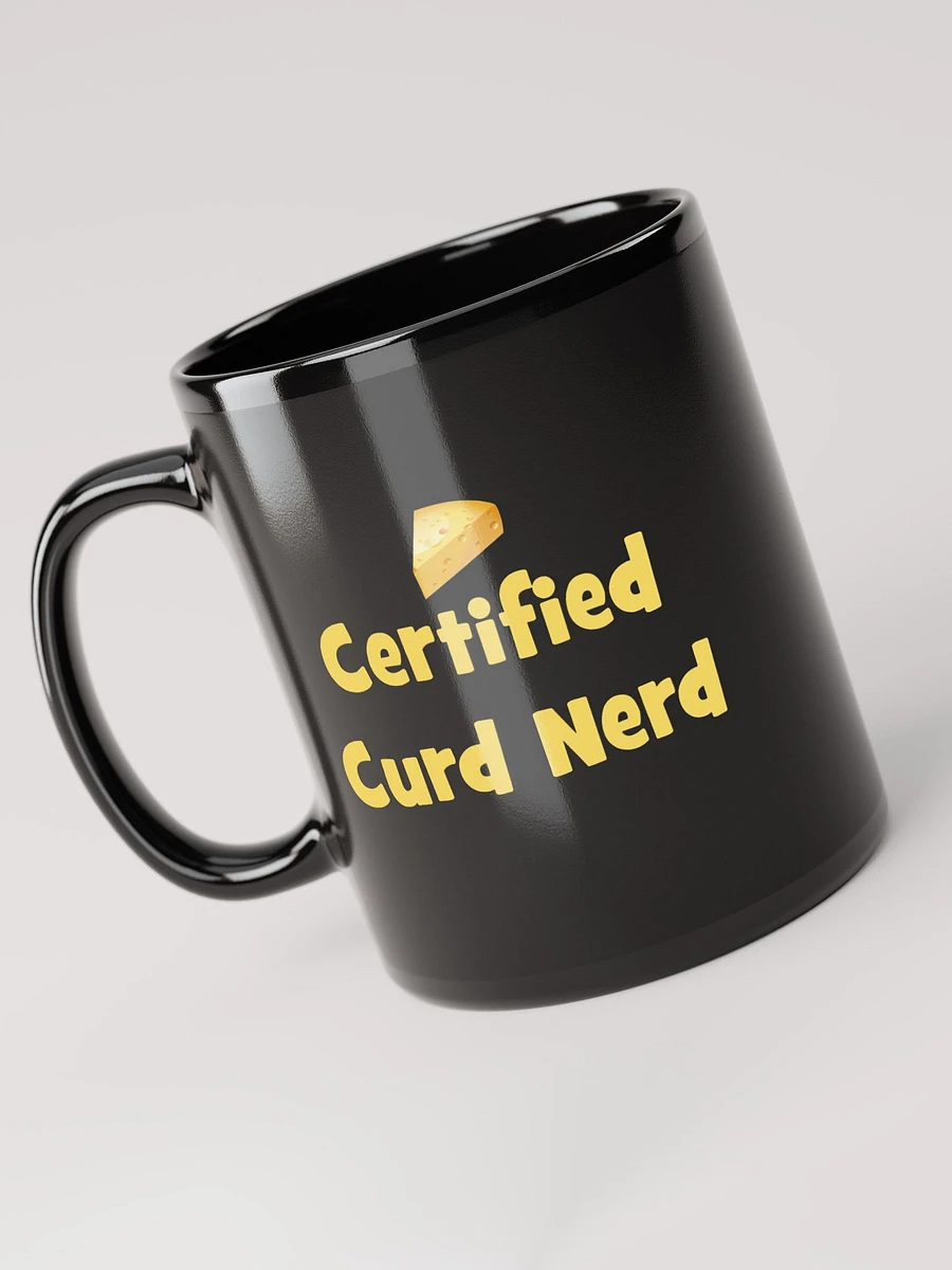 Certified Curd Nerd Mug Black product image (5)