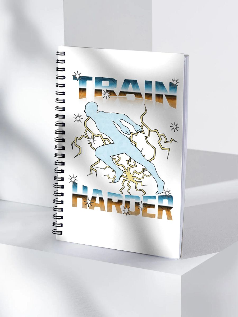 Train Harder Runner Lightning Stride Spiral Notebook product image (3)