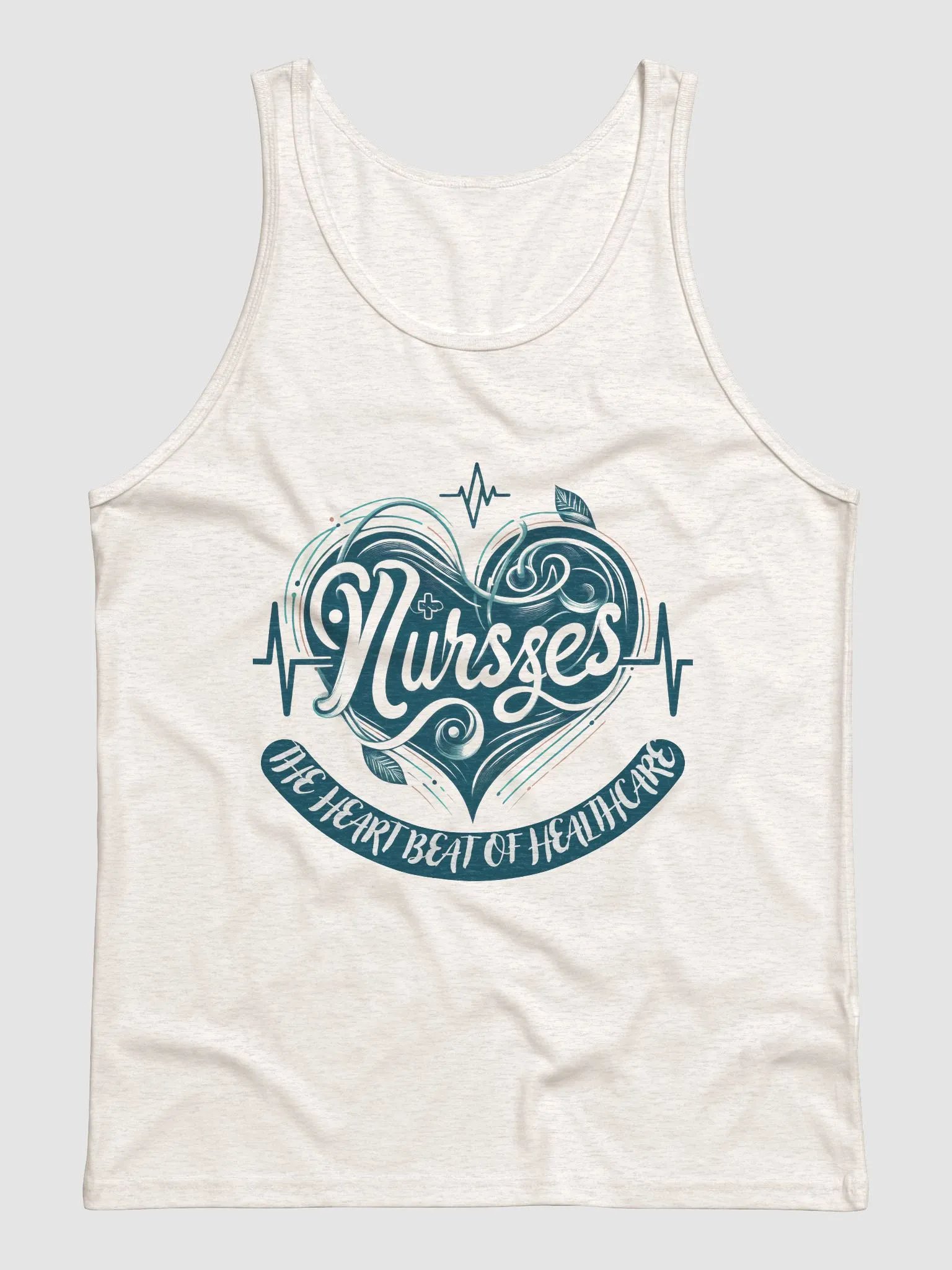 the heart of healthcare, Nurse Heartbeat Jersey Tank product image (2)