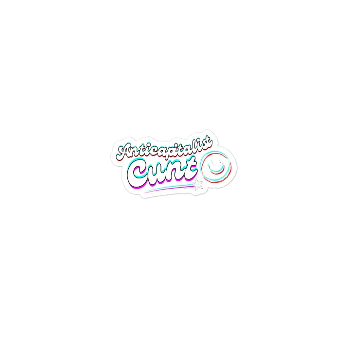 ANTICAPITALIST C*NT die-cut magnet product image (1)
