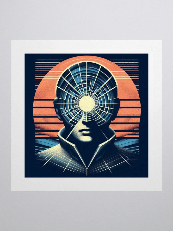 Symmetric Web Head Kiss Cut Stickers product image (1)