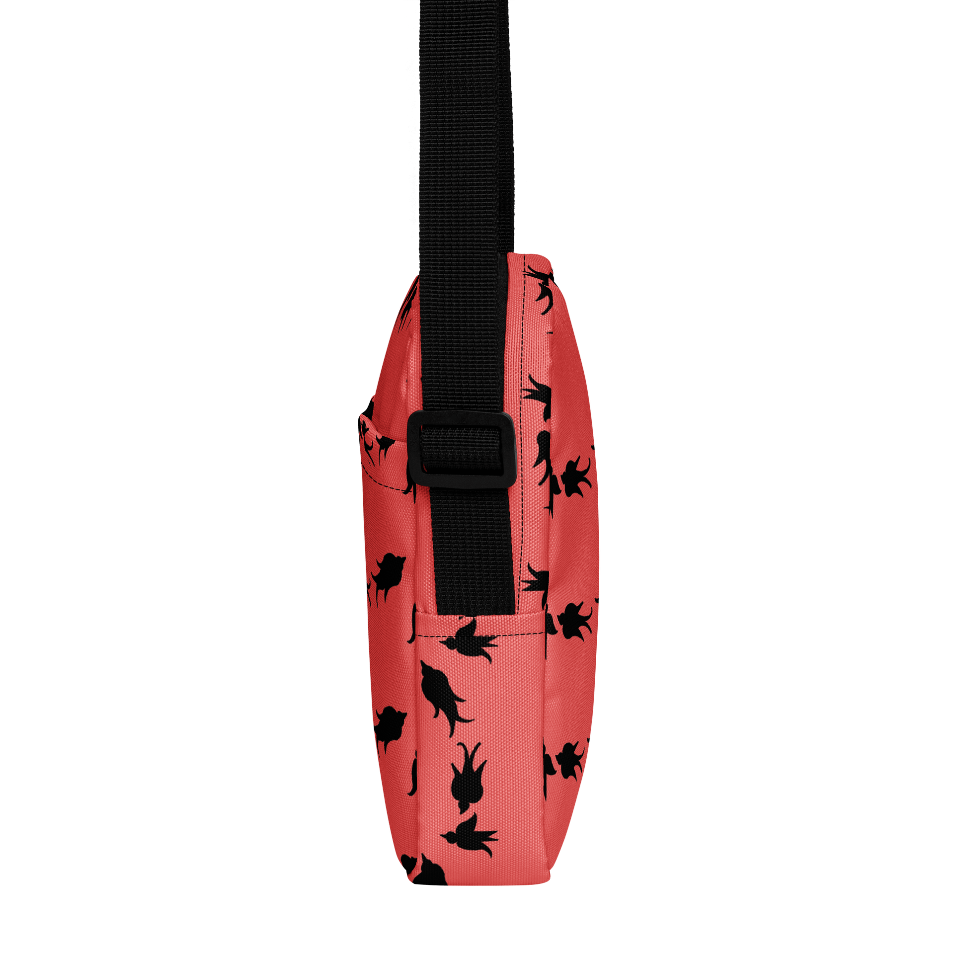 Pink and Black Ravens All-Over Crossbody Bag product image (2)