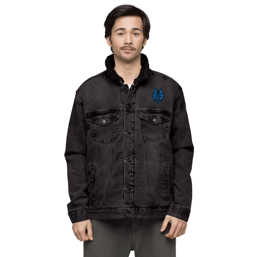 Mystic Wolf Unisex Denim Jacket product image (5)