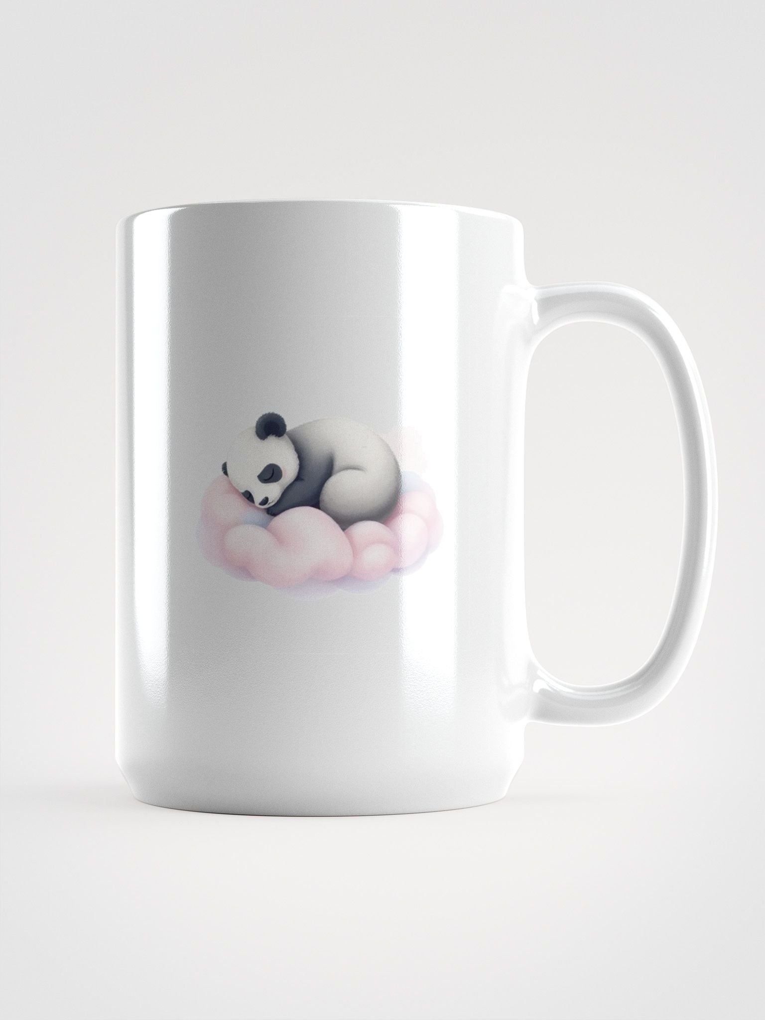 Dreamy Panda Cloud White Glossy Mug product image (1)