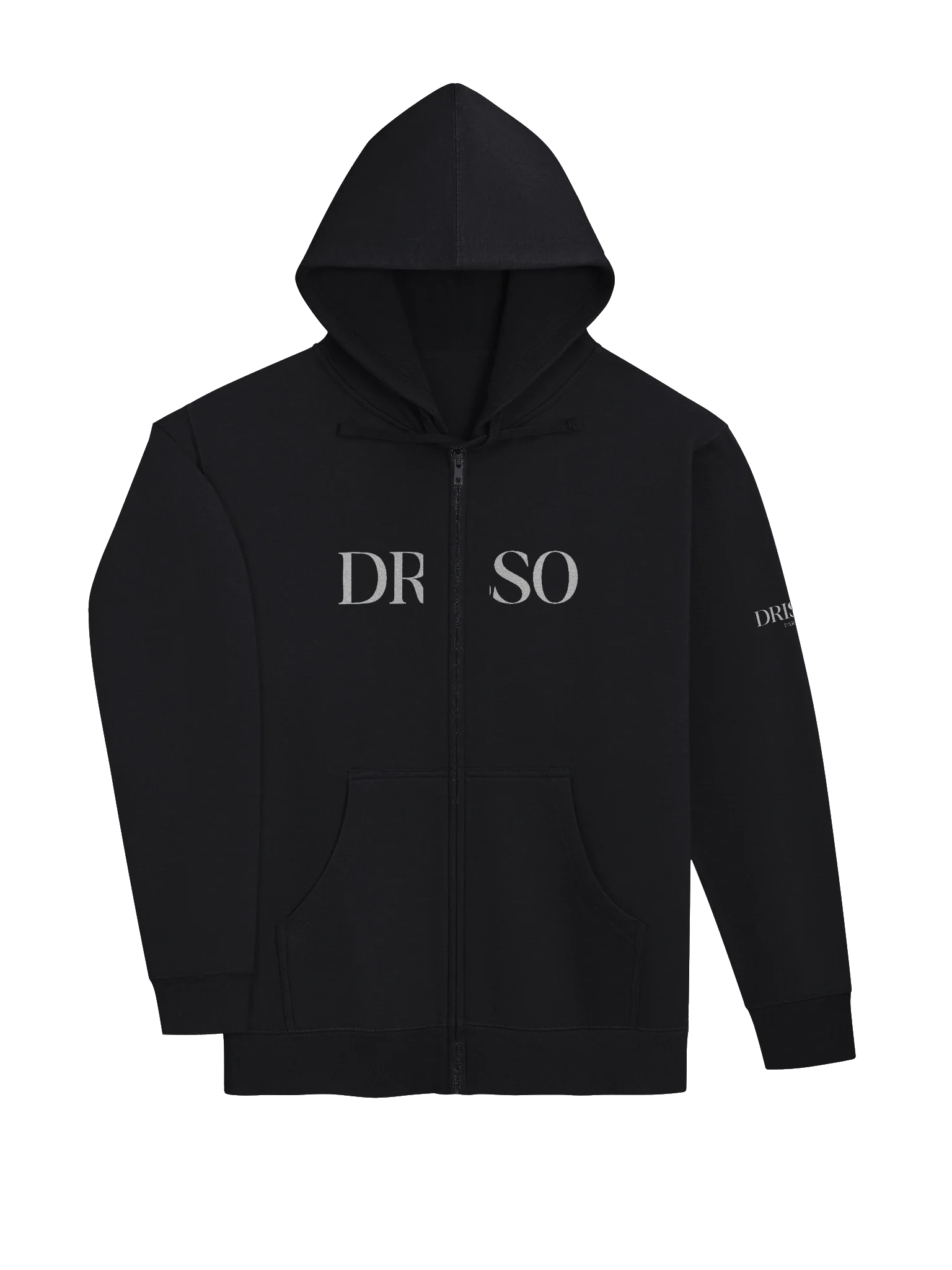 Drisso Paris™ Black Independent Trading Co. Fleece Zip-Up Hoodie product image (3)