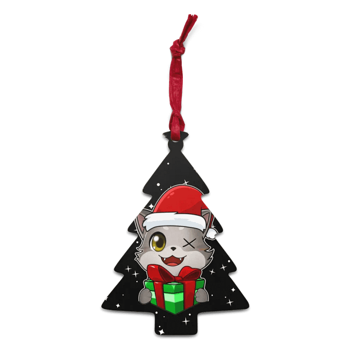 Furycious Christmas Tree Wooden Ornament product image (1)