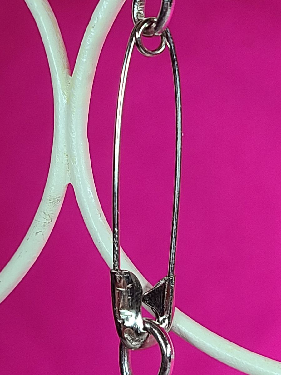 Batty Safety Pin wire wrapped Earrings product image (4)