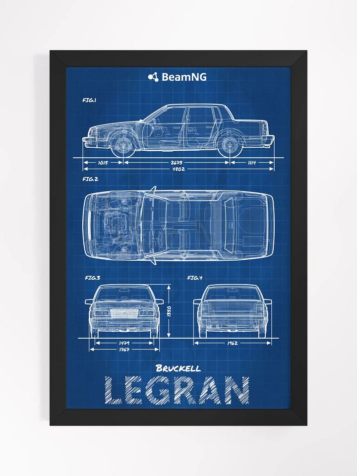 Framed Poster: Bruckell Legran Blueprint product image (1)