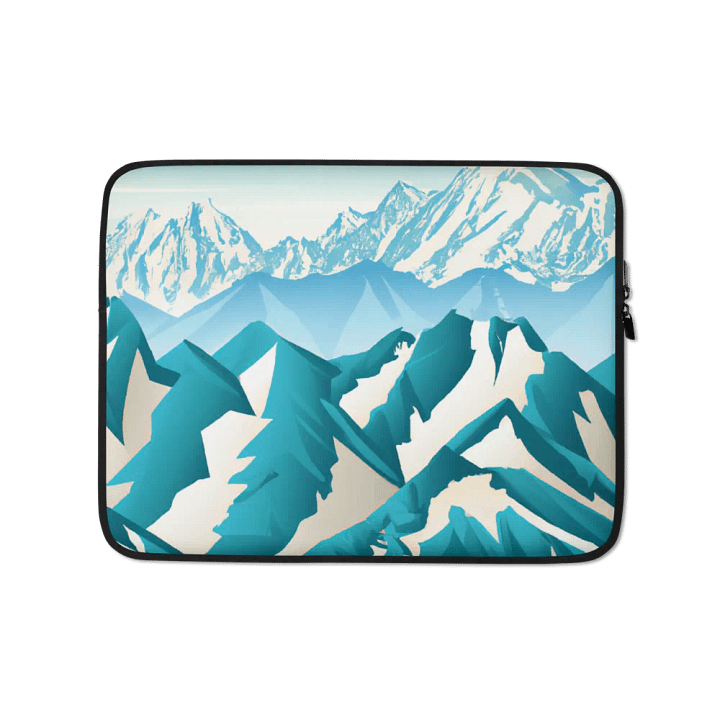 Cubist mountain range laptop sleeve product image (2)