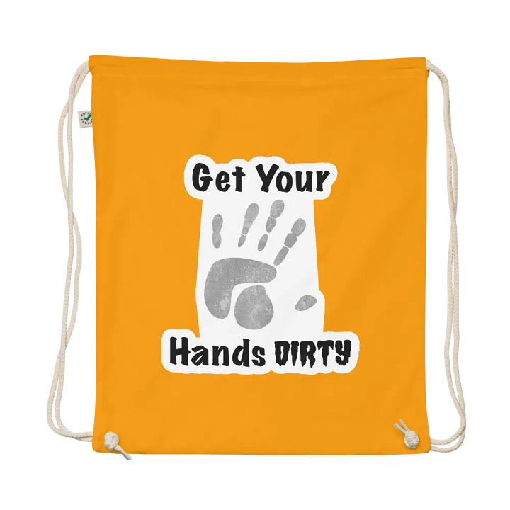 Get Your Hands Dirty Drawstring Bag product image (3)