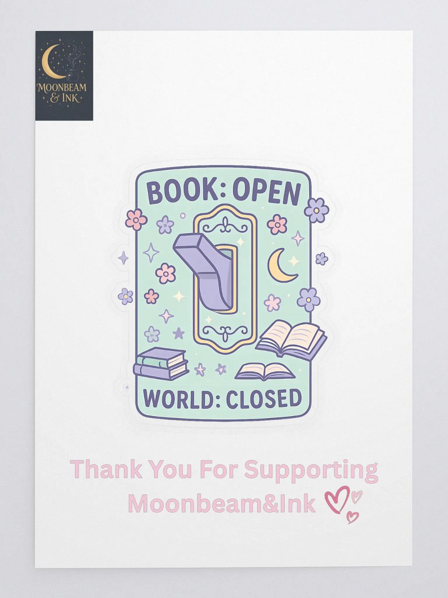 Book:Open World:Closed Sticker product image (3)