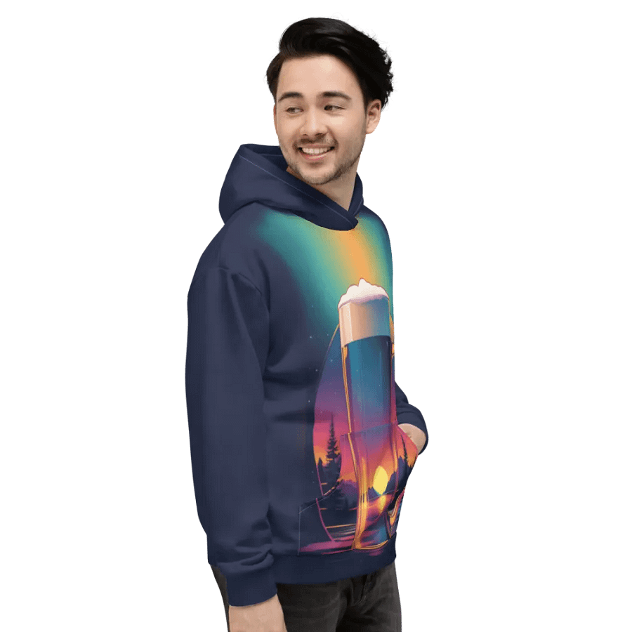 Beer Sunset All Over Print Hoodie product image (8)